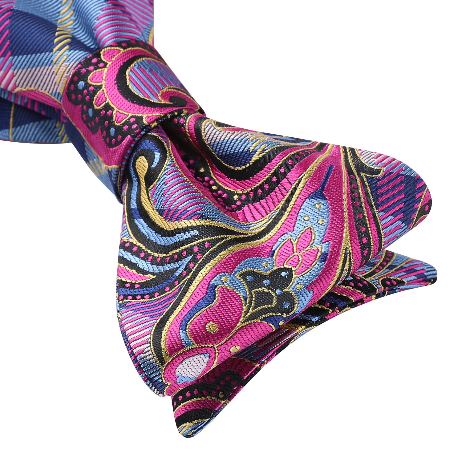 Floral Bow Tie & Pocket Square - A-B PINK PAISLEY