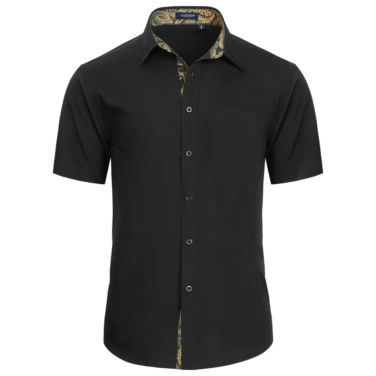 Men's Short Sleeve with Pocket - A1-BLACK2