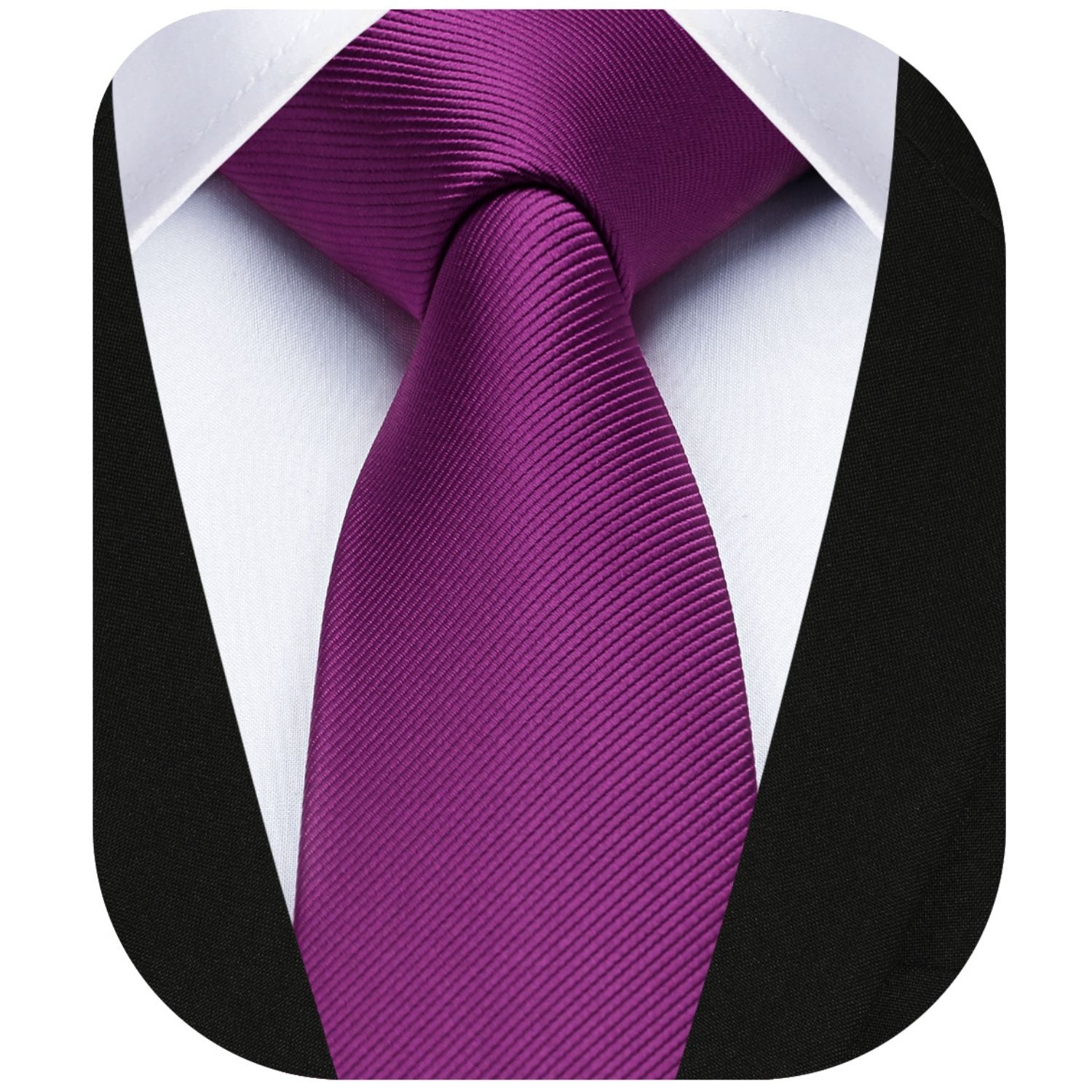 Solid 2.4'' Skinny Formal Tie - PURPLE