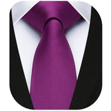 Solid 2.4'' Skinny Formal Tie - PURPLE 