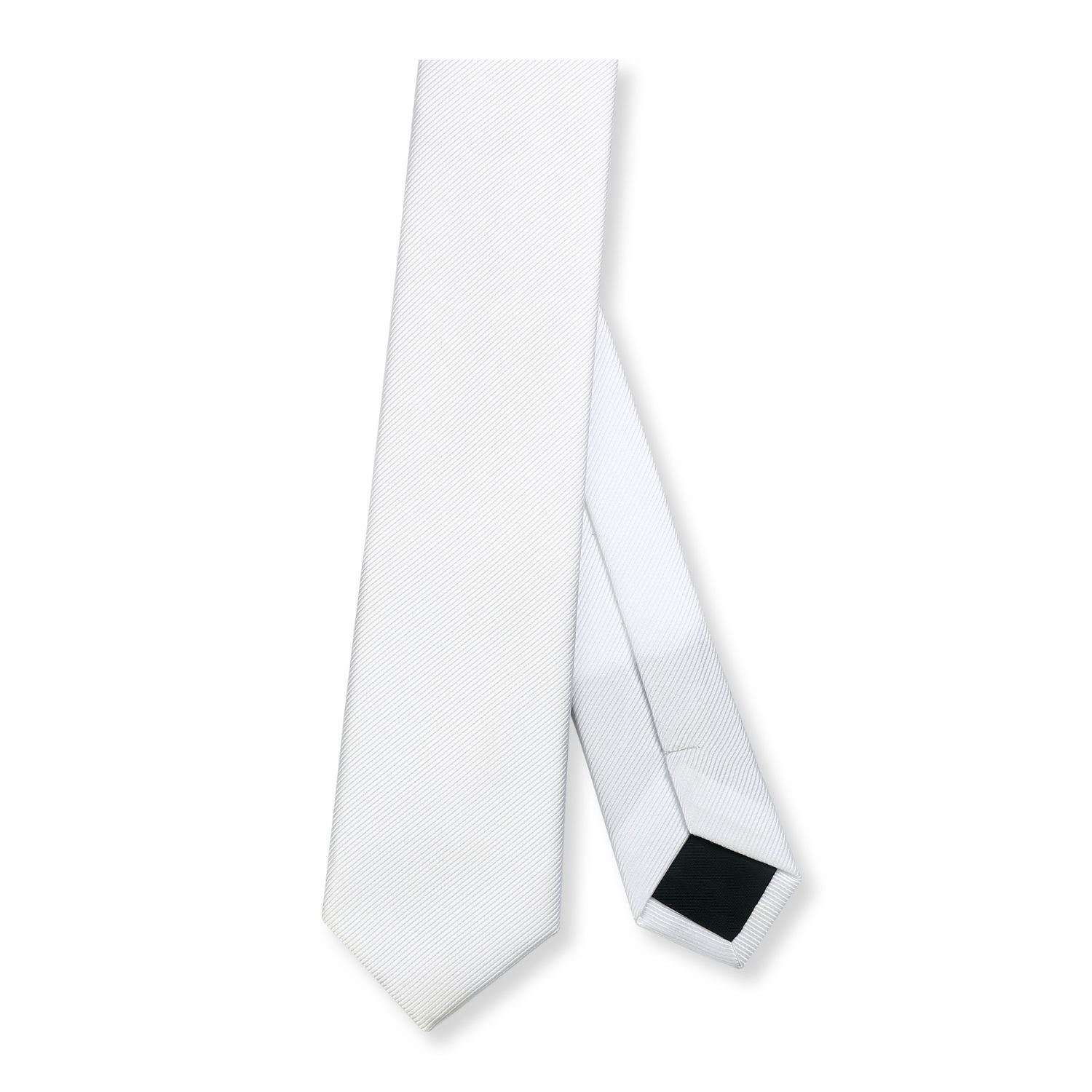 Solid 2.17'' Skinny Formal Tie - G-WHITE