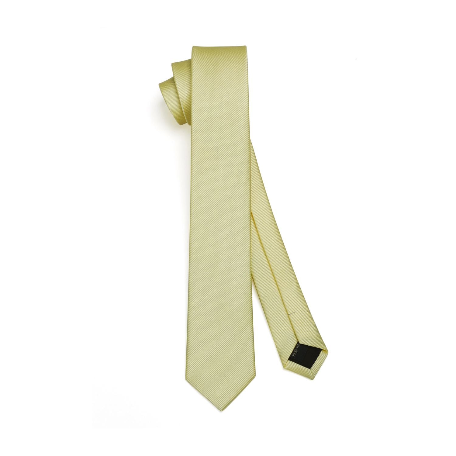 Solid 2.4'' Skinny Formal Tie - LIGHT YELLOW