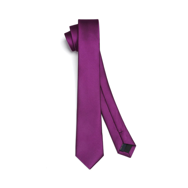 Solid 2.4'' Skinny Formal Tie - PURPLE 