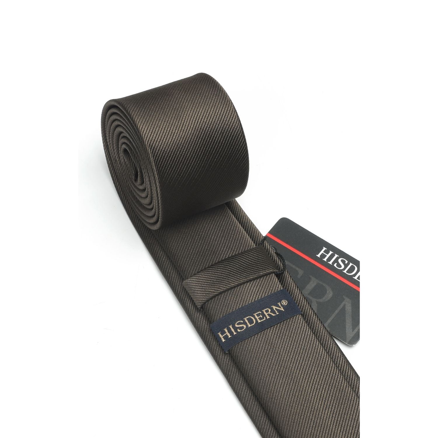 Solid 2.16'' Skinny Formal Tie - BROWN