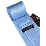 Houndstooth Tie Handkerchief Cufflinks - B-BLUE 