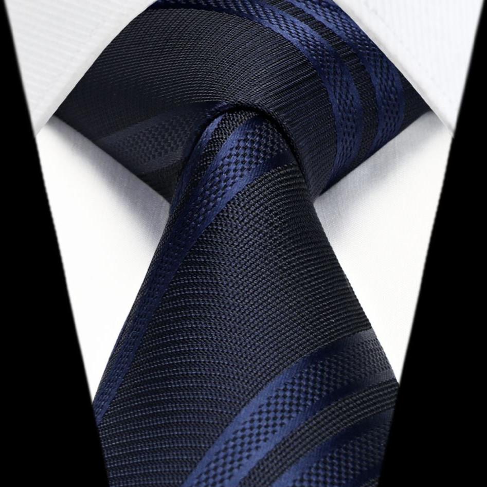 Floral Tie Handkerchief Set - NAVY BLUE