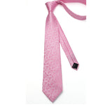 Floral Tie Handkerchief Set -29 PINK 