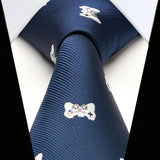 Gamepad Tie Handkerchief Set - NAVY BLUE