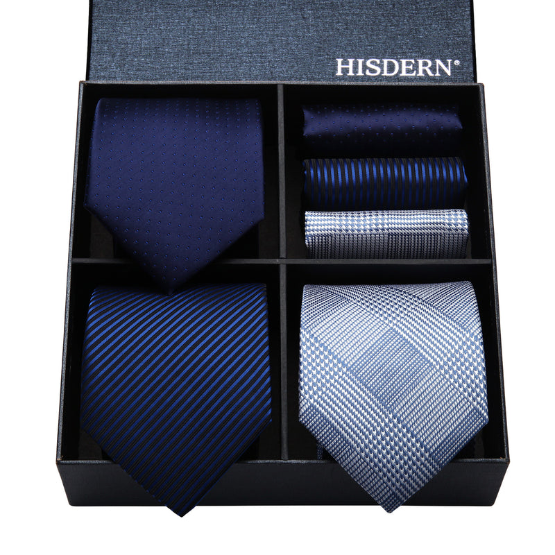 3PCS Tie & Pocket Square Set - TC3006 Christmas Gifts for Men