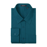 Casual Formal Shirt with Pocket - TEAL 