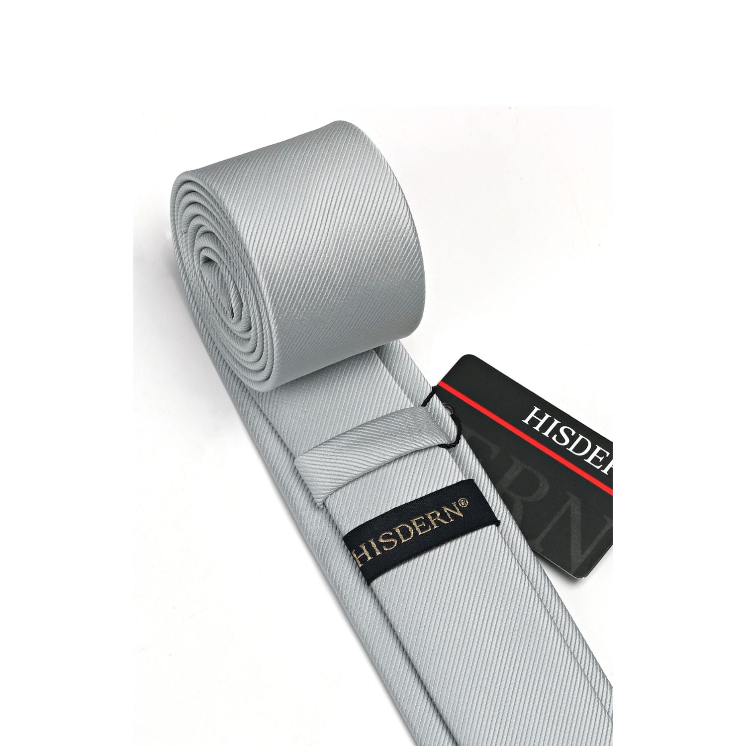 Solid 2.4'' Skinny Formal Tie - LIGHT GREY