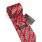 Christmas Tie Handkerchief Set - RED