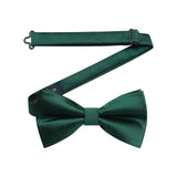 Solid Pre-Tied Bow Tie - GREEN1 