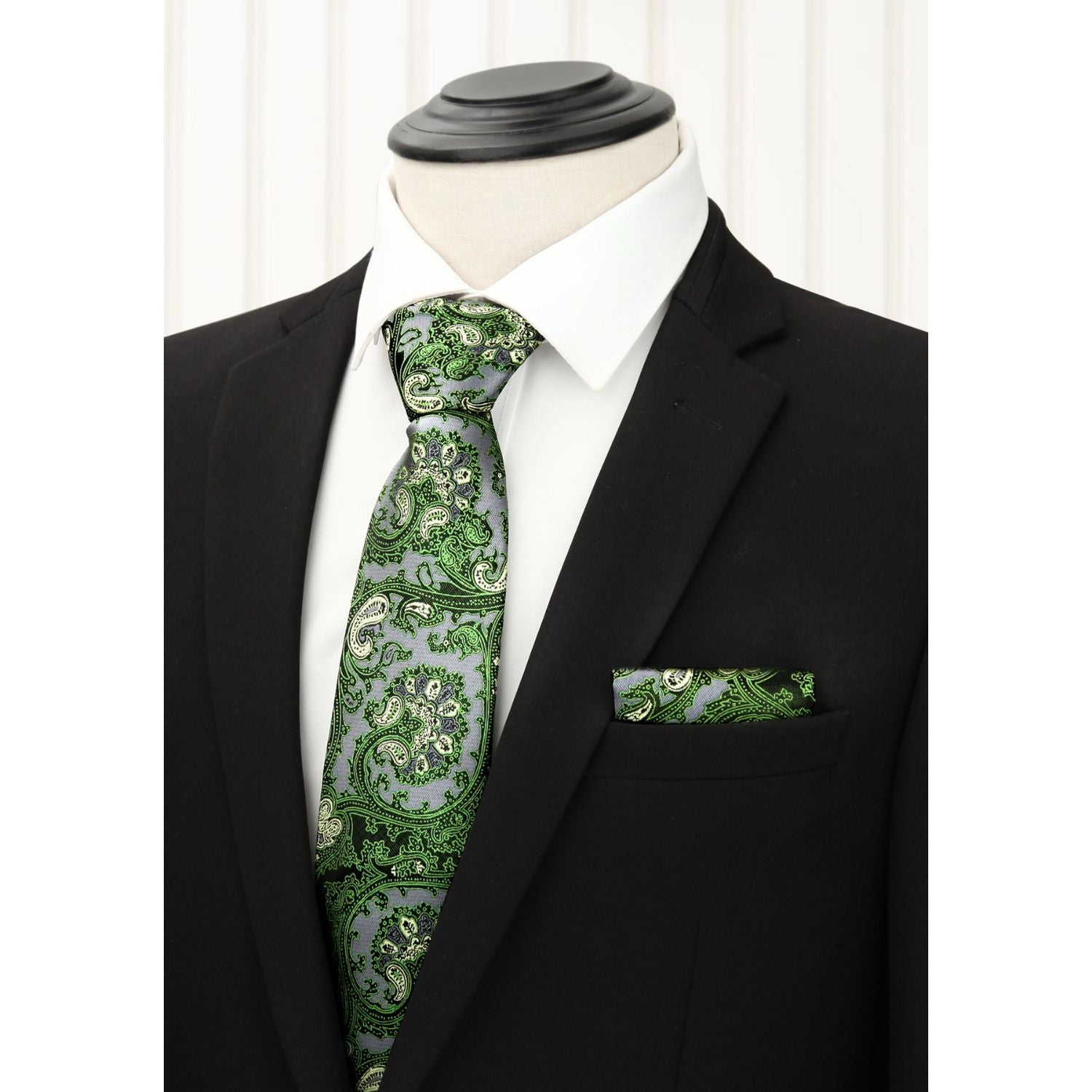 3PCS Tie & Pocket Square Set - T3-S7
