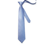 Polka Dot Tie Handkerchief Set - BABY BLUE 