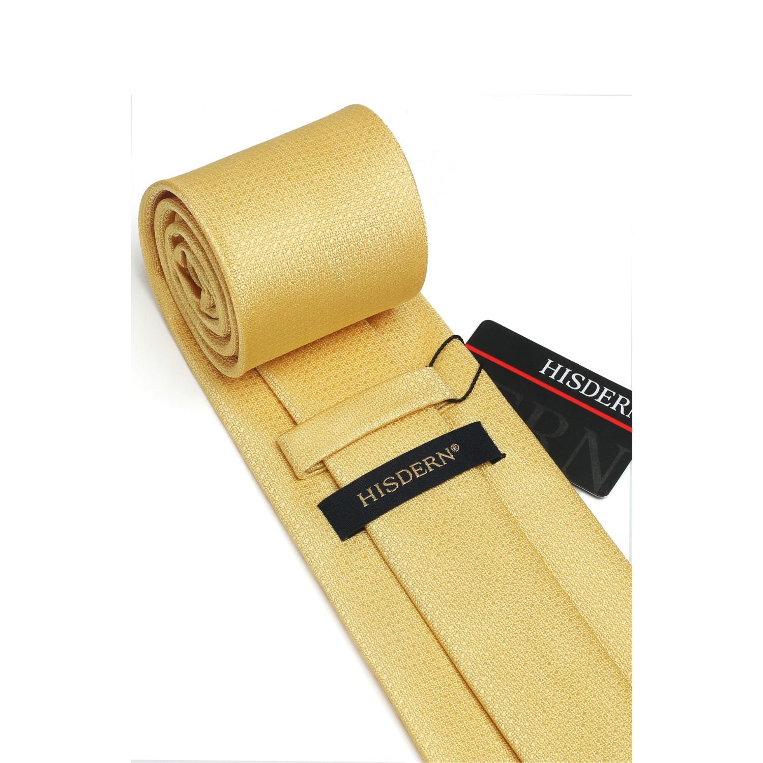 Houndstooth Tie Handkerchief Set - YELLOW