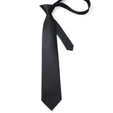 Houndstooth Tie Handkerchief Set - E-01 BLACK 