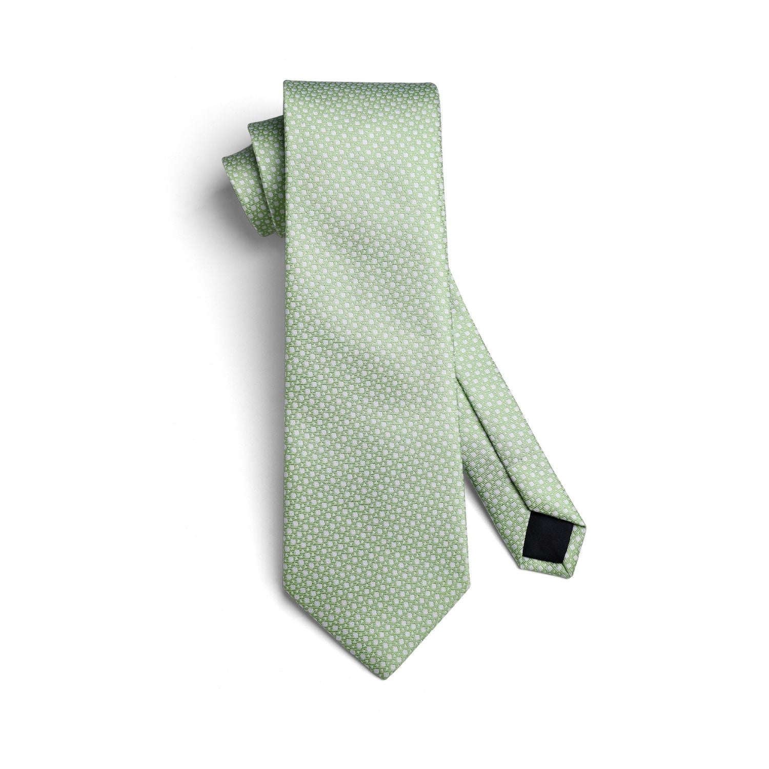 Houndstooth Tie Handkerchief Cufflinks - SAGE GREEN
