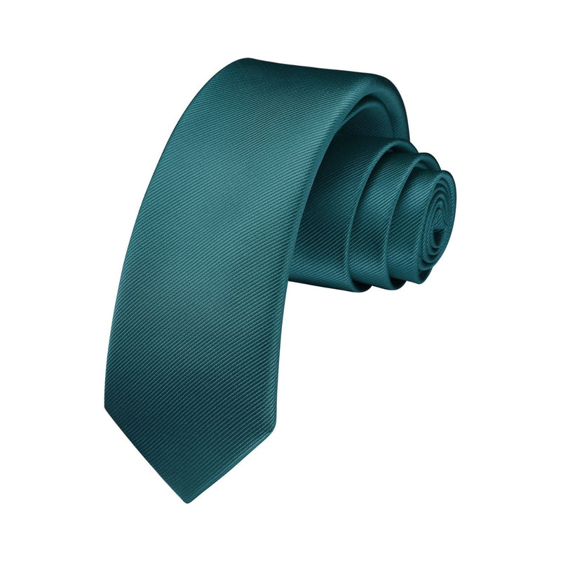 Solid 2.17'' Skinny Formal Tie - C1-GREEN 