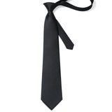 Plaid Tie Handkerchief Set - C2-BLACK 