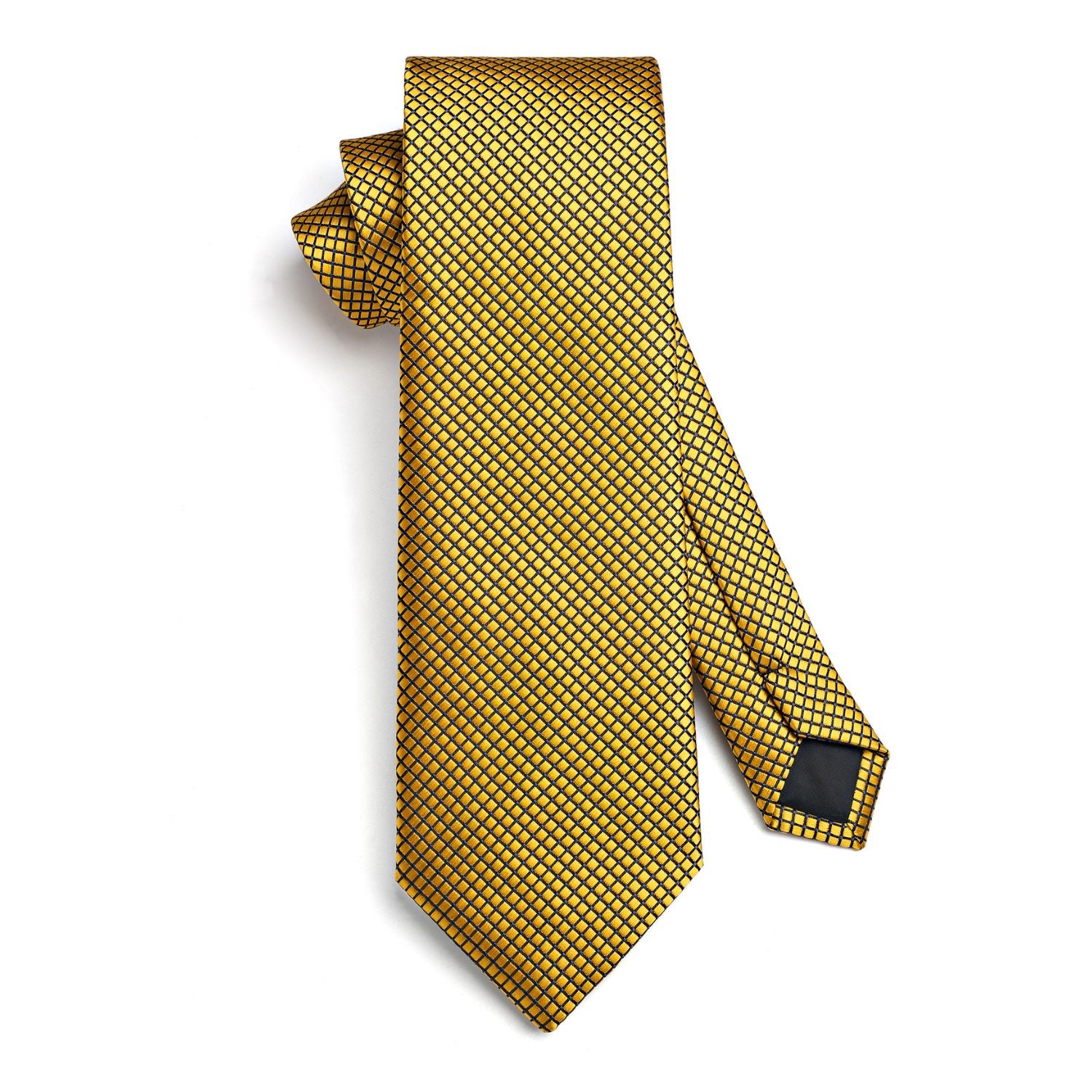 Houndstooth Tie Handkerchief Set - 1-GOLD