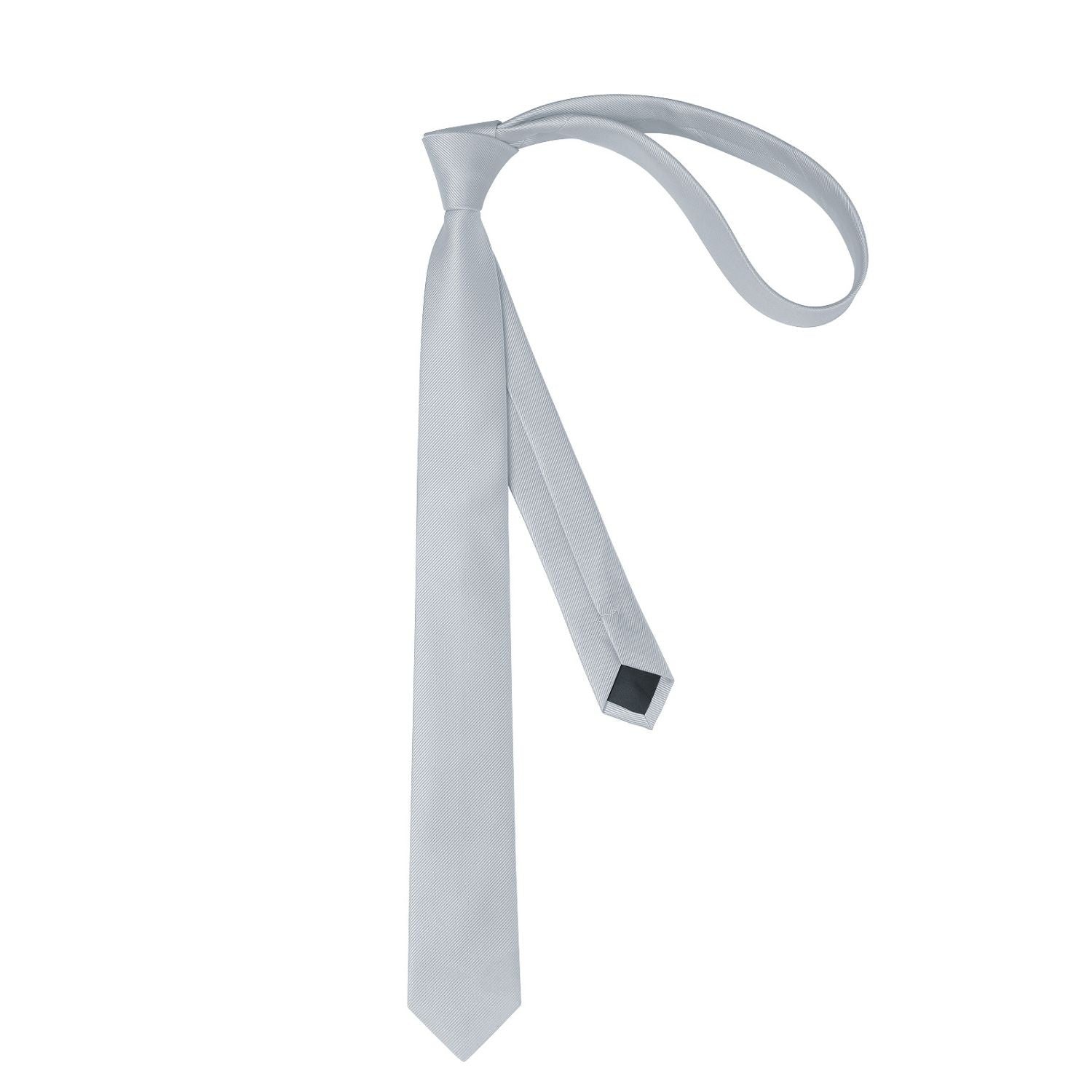 Solid 2.17 inch Skinny Formal Tie - 04-LIGHT GREY
