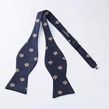 Squirrel Bow Tie & Pocket Square - BLUE