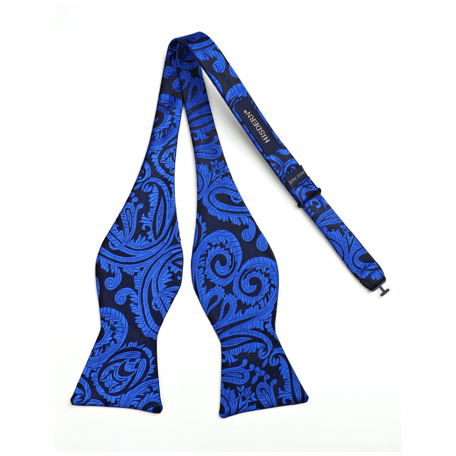Paisley Bow Tie & Pocket Square - ROYAL BLUE-4