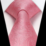 Paisley Tie Handkerchief Set - G3-PINK 