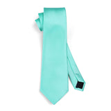 Solid Tie Handkerchief Set - MINT GREEN 