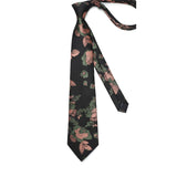 Floral Tie Handkerchief Set - NAVY BLUE 