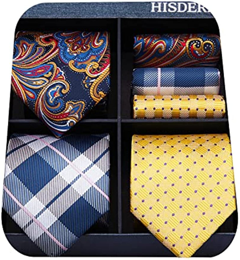 3PCS Tie & Pocket Square Set - T3-S3