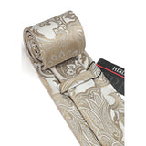 Paisley Tie Handkerchief Set - CHAMPAGNE FLORAL-8