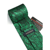 Floral Tie Handkerchief Set - GREEN-8