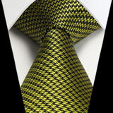 Houndstooth Tie Handkerchief Set - SAGE GREEN 