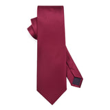 Stripe Tie Handkerchief Set - 05 WINE RED 2 