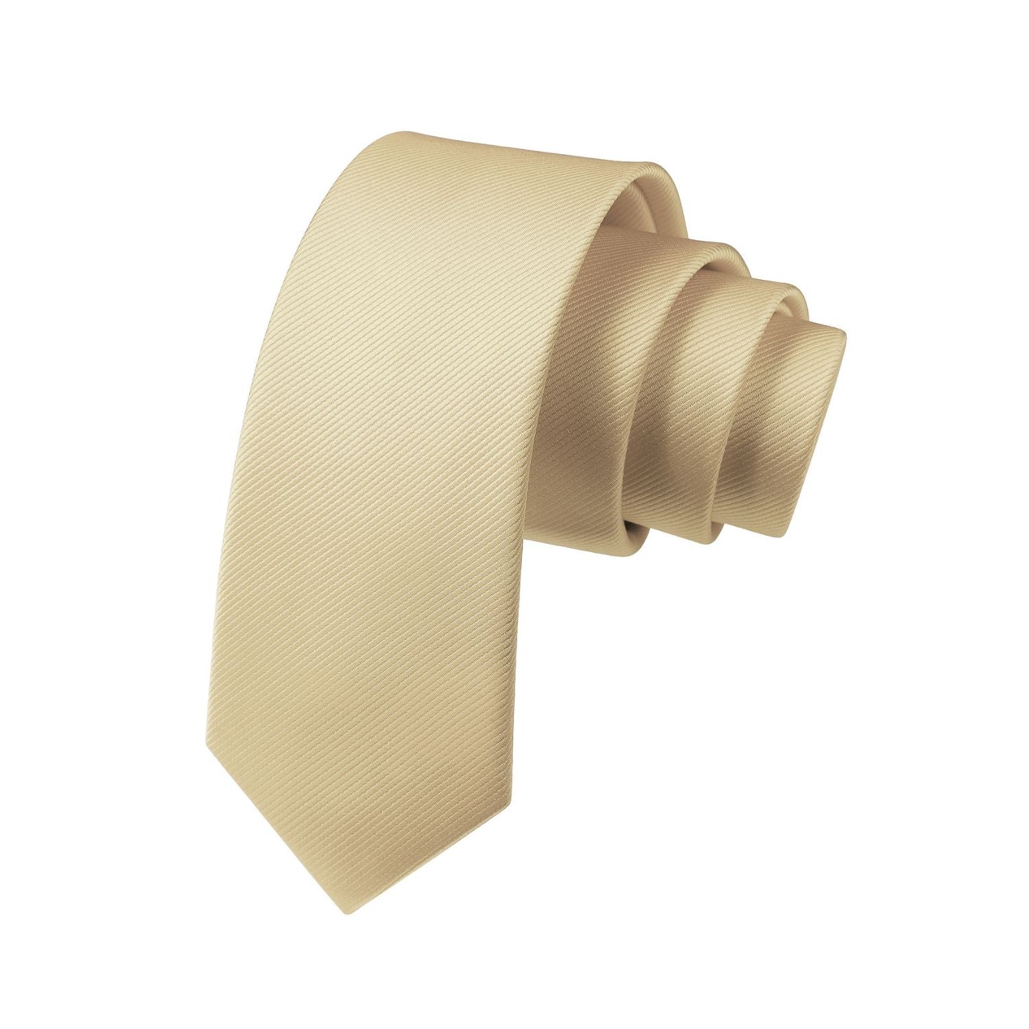 Solid 2.17'' Skinny Formal Tie - C3-CHAMPAGNE