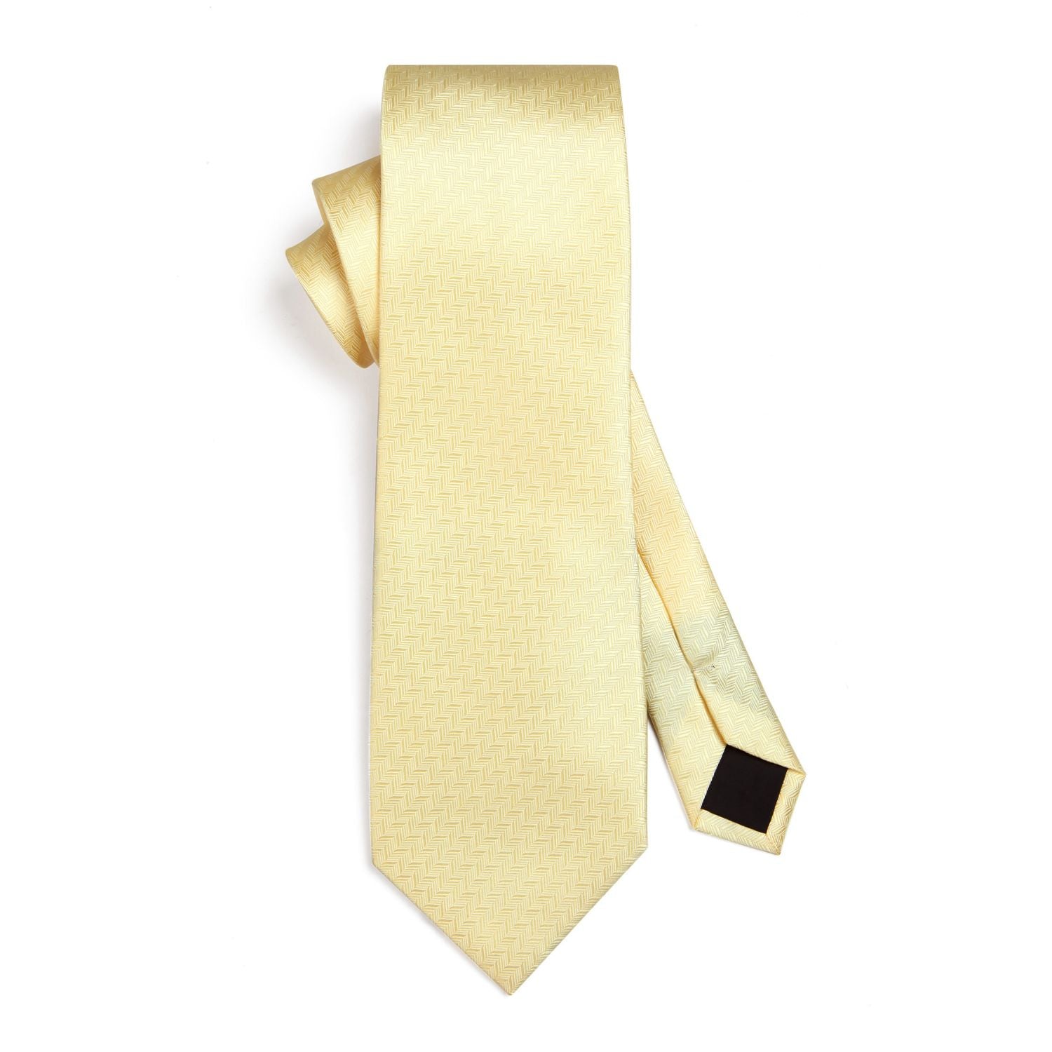 Houndstooth Tie Handkerchief Set - D-01 LIGHT YELLOW