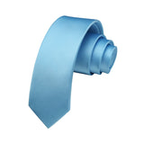 Solid 2.4'' Skinny Formal Tie - LIGHT BLUE 