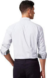 Casual Formal Shirt with Pocket - WHITE 