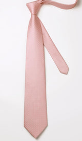 Men's Plaid Tie Handkerchief Set - C-BLUSH PINK