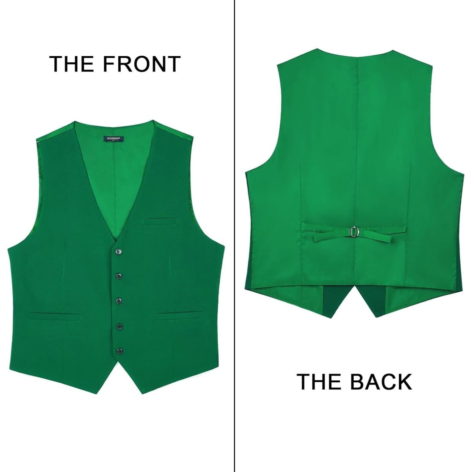 Formal Suit Vest - GREEN-2