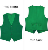 Formal Suit Vest - GREEN-2