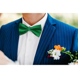 Solid Pre-Tied Bow Tie - GREEN-2 