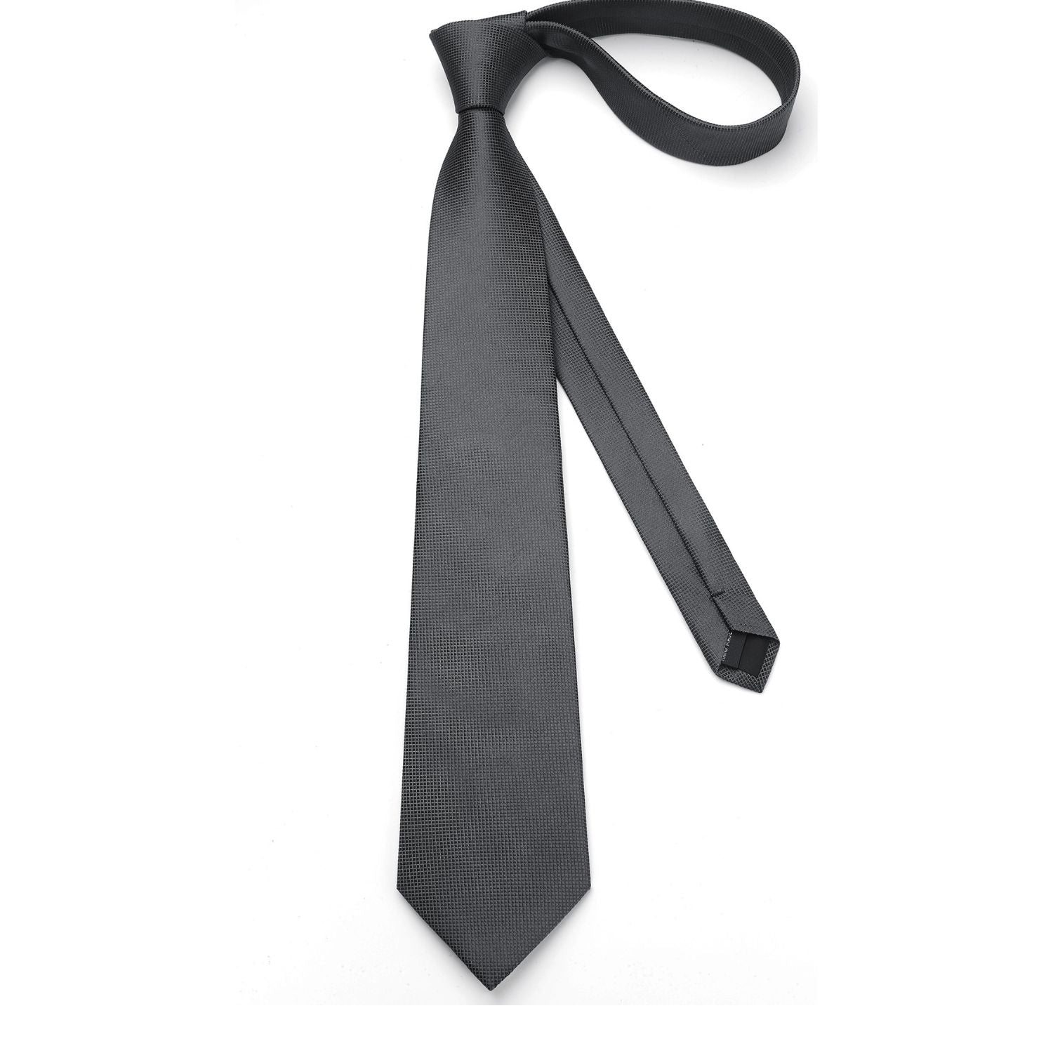 Stripe Tie Handkerchief Cufflinks - C-061 BLACK