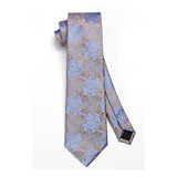 Paisley Tie Handkerchief Set - A43-LIGHT STEEL BLUE 
