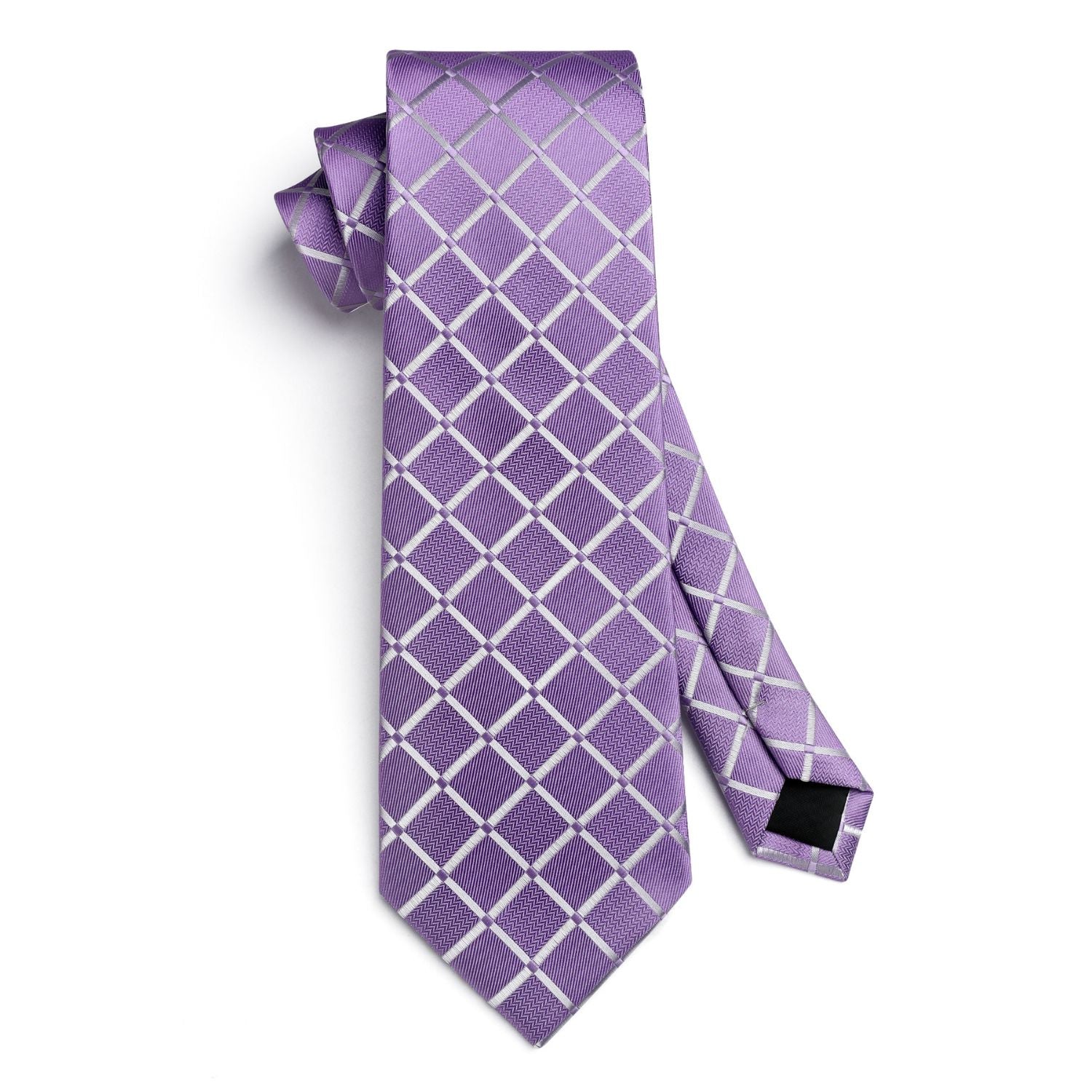 Plaid Tie Handkerchief Set - A7-MAVUE