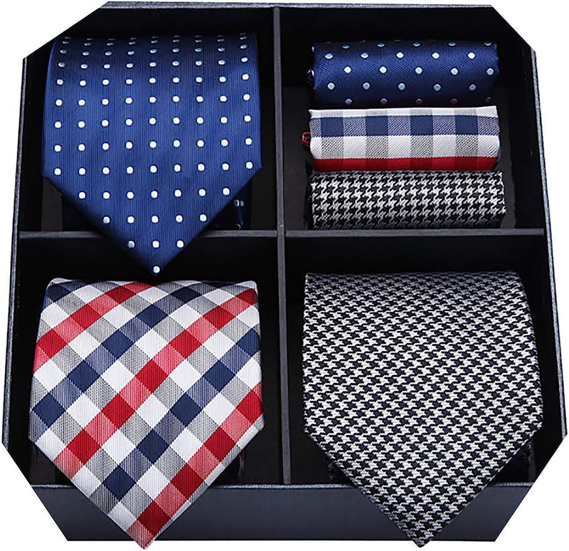 3PCS Tie & Pocket Square Set - TD-01 