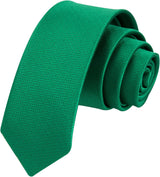 Solid 2.4' Skinny Formal Tie - GREEN