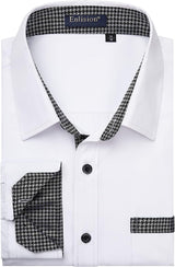 Casual Formal Shirt with Pocket - WHITE 